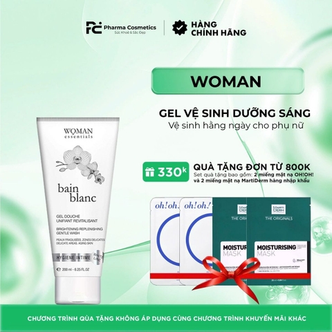 WOMAN ESSENTIALS BAIN BLANC/ GEL VỆ SINH DƯỠNG SÁNG VÙNG KÍN PHỤ NỮ