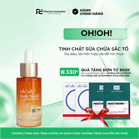 OH!OH! DAILY NIA23 ADVANCED CORRECTING SERUM TINH CHẤT SỬA CHỮA SẮC TỐ CHUYÊN SÂU, SÁNG DA & GIẢM THÂM NÁM 