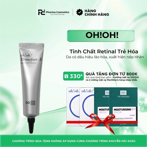 OH!OH! RESURFACE A: Tinh Chất Retinal Trẻ Hóa & Sáng Da, Phục Hồi Làn Da Sức Sống