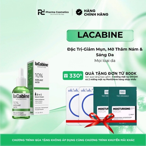 LACABINE 10% AZELAIC ACID SERUM CREAM: Đặc Trị Đa Năng - Giảm Mụn, Mờ Thâm Nám & Sáng Da