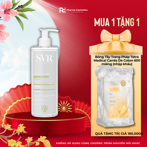 SVR Sebiaclear Eau Micellaire: Nước Tẩy Trang Sạch Sâu, Kiềm Dầu Cho Da Mụn