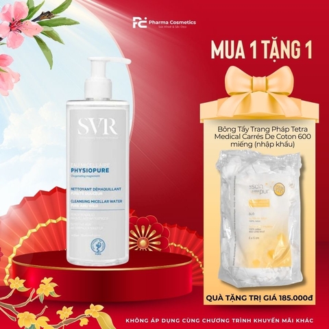 SVR Physiopure Eau Micellaire: Nước Tẩy Trang Thanh Lọc Và Tái Tạo Oxy Cho Da Nhạy Cảm
