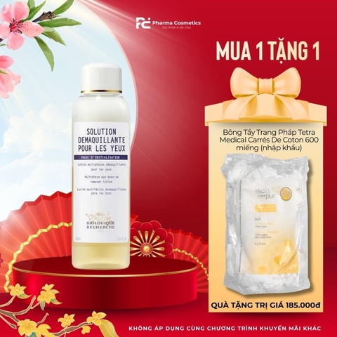 BIOLOGIQUE RECHERCHE SOLUTION DÉMAQUILLANTE POUR LES YEUX / DUNG DỊCH TẨY TRANG MẮT  ( 100ML)