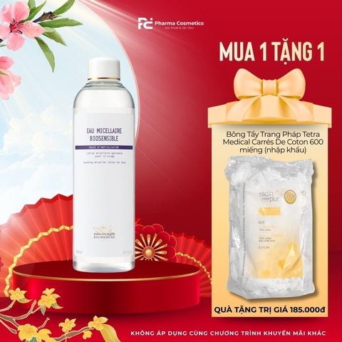 BIOLOGIQUE RECHERCHE EAU MICELLAIRE BIOSENSIBLE / NƯỚC TẨY TRANG 250ML