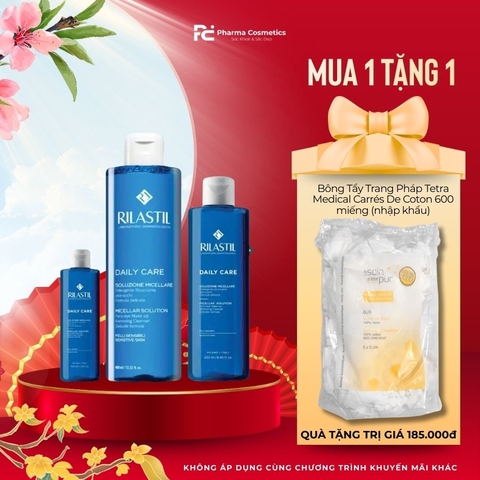 RILASTIL DAILY CARE MICELLAR SOLUTION: Dung Dịch Tẩy Trang Micellar - Làm Sạch, Dịu Nhẹ & Cấp Ẩm Vượt Trội