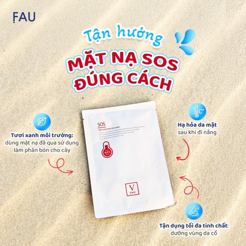FAU Skin Solution SOS Mask – Mặt Nạ Lạnh Làm Dịu Da, Cấp Ẩm Chuyên Sâu Và Hỗ Trợ Phục Hồi Làn Da Nhạy Cảm