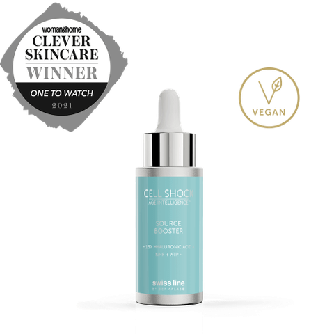 CELL SHOCK SOURCE BOOSTER – 1.5 % HYALURONIC ACID + NMF + ATP / BOOSTER 1,5 % HA – DƯỠNG ẨM – CĂNG BÓNG – LÀM ĐẦY – BỔ SUNG NĂNG LƯỢNG