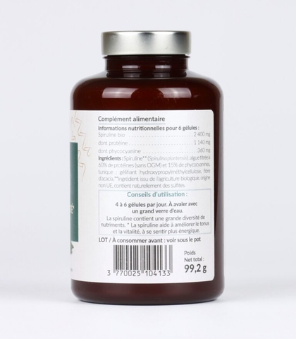 SANTERRA SPIRULINE BIO ENERGIE TONUS & VITALITE / VIÊN UỐNG TẢO XOẮN, CẢI THIỆN SỨC KHỎE ( THUẦN CHAY)