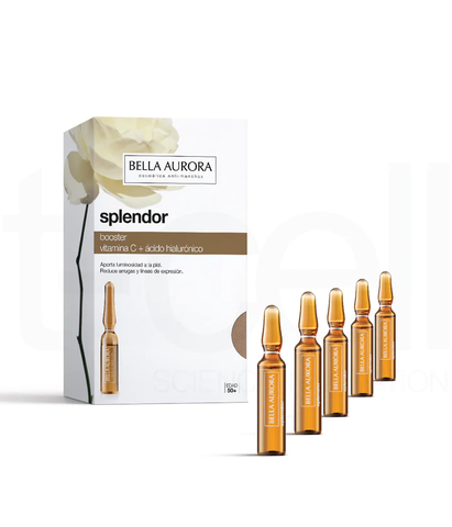 SPLENDOR BOOSTER ANTIAGING IN AMPOULES VITAMIN C + HYALURONIC ACID/ AMPOULE DƯỠNG ẨM, SÁNG DA & CHỐNG LÃO HÓA