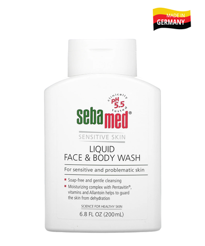 SEBAMED SENSITIVE LIQUID FACE & BODY WASH / SỮA RỬA MẶT & TẮM TOÀN THÂN 