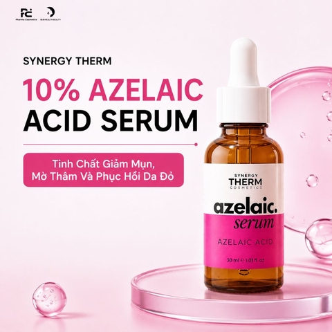 Synergy Therm 10% Azelaic Acid Serum: Tinh Chất Giảm Mụn, Mờ Thâm Và Phục Hồi Da Đỏ