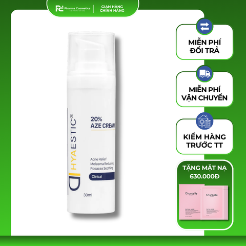 HYAESTIC 20% AZE CREAM: Kem Dưỡng Chứa Azelaic Acid 20%, Hỗ Trợ Cải Thiện Da Mụn, Rosacea & Sắc Tố