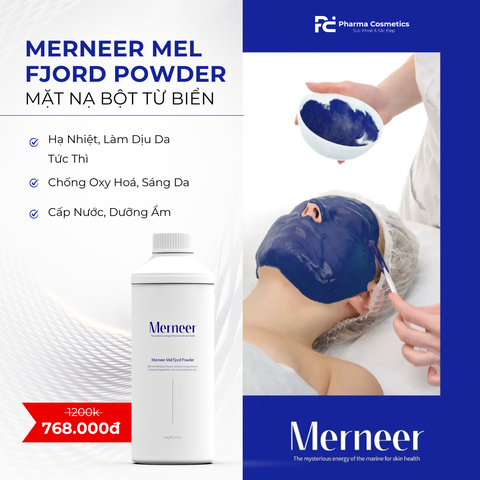VOLAYON MERNEER MEL FJORD POWDER / MẶT NẠ BỘT TỪ BIỂN GIẢM NHIỆT, PHỤC HỒI DA TỨC THÌ