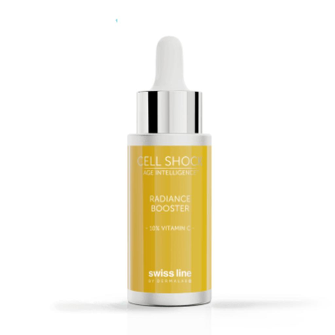 SWISS LINE CELL SHOCK RADIANCE BOOSTER 10% VITAMIN C / TINH CHẤT TRẮNG SÁNG & TRẺ HÓA LÀN DA, ,CHỐNG OXY HÓA