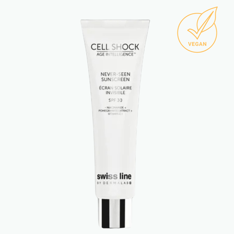SWISS LINE CS NEVER-SEEN SUNSCREEN SPF30 / KEM DƯỠNG CHỐNG NẮNG BẢO VỆ DA 2 TRONG 1 TĂNG ĐỀ KHÁNG, CHỐNG KÍCH ỨNG & ÁNH SÁNG XANH