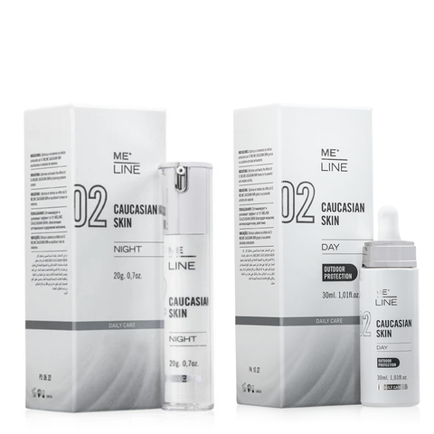 MELINE 02 CAUCASIAN SKIN DAY/NIGHT / BỘ ĐÔI TRỊ NÁM NGÀY/ĐÊM, SÁNG DA, TRẺ HÓA VÀ CĂNG BÓNG