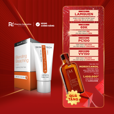 SKINTECH BLENDING BLEACHING CREAM / KEM HỖ TRỢ ĐIỀU TRỊ NÁM, TÀN NHANG, TĂNG SẮC TỐ