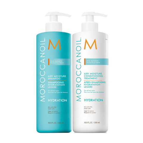 MOROCCANOIL AIRY MOISTURE / CẶP DẦU GỘI XẢ DƯỠNG ẨM TÓC BỒNG BỀNH 