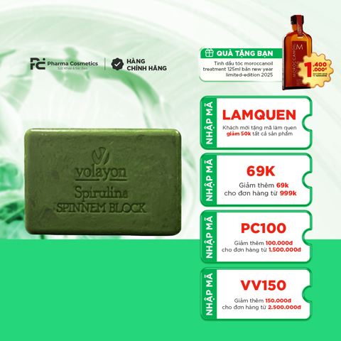 VOLAYON SPINNEM BLOCK/ XÀ PHÒNG TẮM LÀM SẠCH DA, TRỊ MỤN VÀ LÀM SÁNG DA