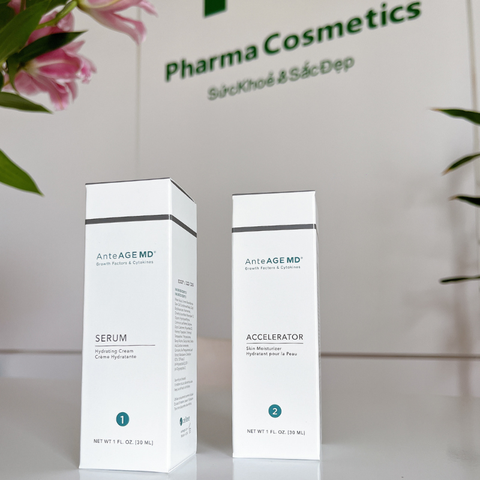 ANTEAGE MD SERUM AND ACCELERATOR/ BỘ SẢN PHẨM THÚC ĐẨY QUÁ TRÌNH TỰ PHỤC HỒI DA