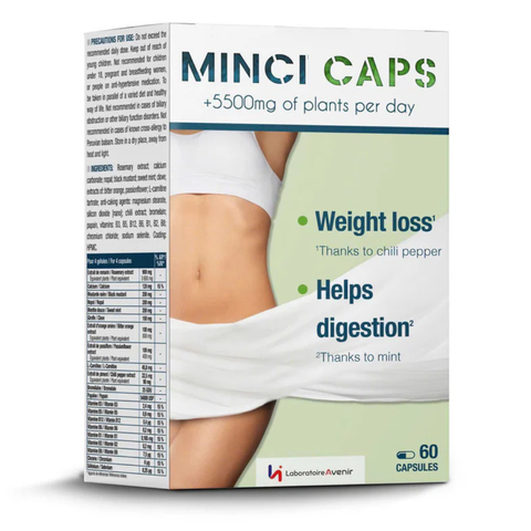 LABORATOIRE AVENIR MINCI CAPS / VIÊN UỐNG ĐỐT MỠ ĐA TẦNG CHUYÊN SÂU  