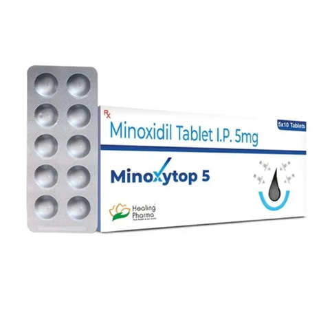 Minoxytop – Minoxidil Tablets IP 5mg: Thuốc Hỗ Trợ Điều Trị Tăng Huyết Áp & Kích Thích Mọc Tóc (Cần Chỉ Định Bác Sĩ)