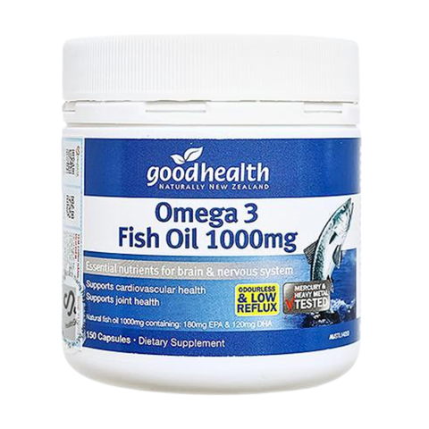 GOODHEALTH FISH OIL 1000MG / VIÊN UỐNG GIÚP PHÁT TRIỂN NÃO BỘ, TỐT CHO MẮT VÀ TIM MẠCH