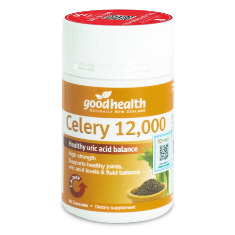 GOODHEALTH CELERY 12000 / VIÊN UỐNG HỖ TRỢ ĐIỀU TRỊ VÀ PHÒNG NGỪA BỆNH GOUT, GIẢM NỒNG ĐỘ ACID URIC