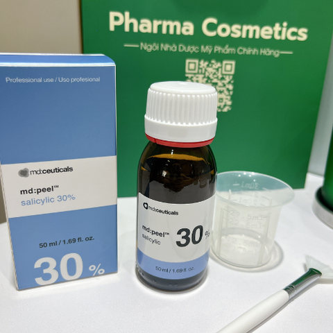 MD:PEEL SALICYLIC 30% / Thay da sinh học loại bỏ mụn sưng viêm cấp độ 3 & 4 với axit salicylic 30%