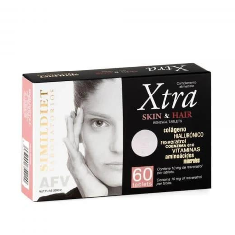 SIMILDIET XTRA SKIN & HAIR TABLETS / VIÊN UỐNG HỖ TRỢ MỌC TÓC, CHỐNG LÕA HÓA