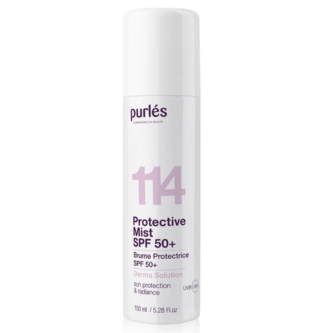 PURLÉS PROTECTIVE MIST SPF 50+ / KEM CHỐNG NẮNG SỬ DỤNG ĐẶC BIỆT CHO DA ĐIỀU TRỊ THẨM MỸ, NHỮNG LÀN DA KÍCH ỨNG VÀ ĐIỀU TRỊ DA BẰNG LỘT TẨY HÓA CHẤT