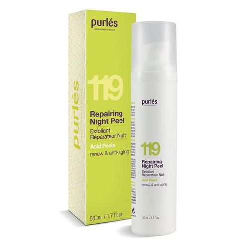 PURLÉS REPAIRING NIGHT PEEL / KEM PEEL AHA BAN ĐÊM GIÚP TRẮNG SÁNG, TRẺ HÓA, PHỤC HỒI VÀ SĂN CHẮC LÀN DA