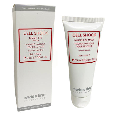 SWISS LINE CS MAGIC EYES MASK 5% NIACINAMIDE / MẶT NẠ MẮT DÀNH CHO DA KHÔ NHĂN & NHÃO XỆ ( 75ML)