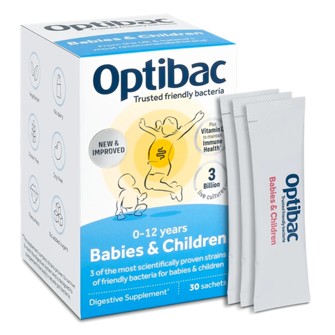 OPTIBAC BABIES & CHILDREN / MEN VI SINH BỔ SUNG ĐƯỜNG RUỘT CHO TRẺ
