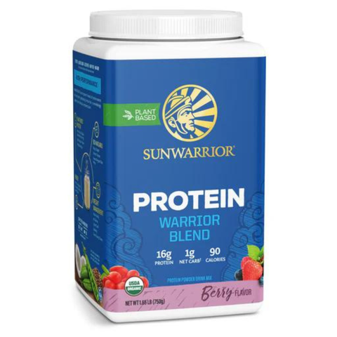 SUNWARRIOR PROTEIN WARRIOR BLEAND BERRY / PROTEIN THỰC VẬT HỮU CƠ ( VỊ QUẢ MỌNG)