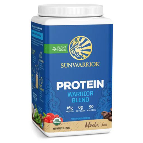 SUNWARRIOR PROTEIN WARRIOR BLEAND MOCHA / PROTEIN THỰC VẬT HỮU CƠ ( VỊ CÀ PHÊ MOCHA)