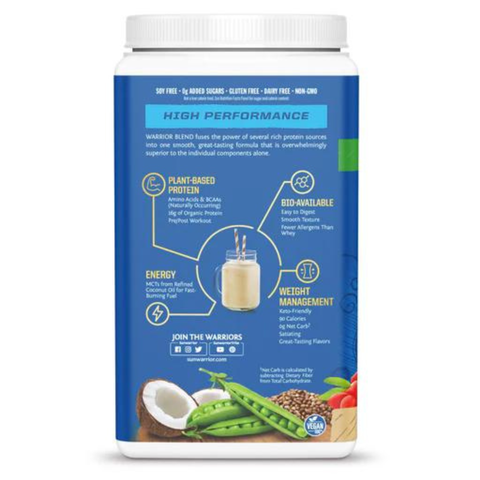 SUNWARRIOR PROTEIN WARRIOR BLEAND MOCHA / PROTEIN THỰC VẬT HỮU CƠ ( VỊ CÀ PHÊ MOCHA)