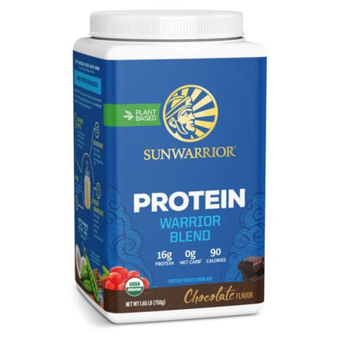 SUNWARRIOR PROTEIN WARRIOR BLEAND CHOCOLATE / PROTEIN THỰC VẬT HỮU CƠ ( VỊ SÔCÔLA)