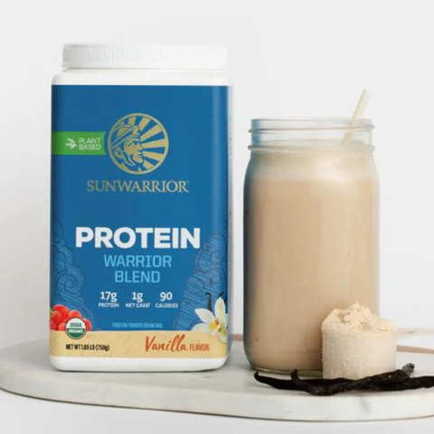 SUNWARRIOR PROTEIN WARRIOR BLEAND VANILLA / PROTEIN THỰC VẬT HỮU CƠ ( VỊ VANI)