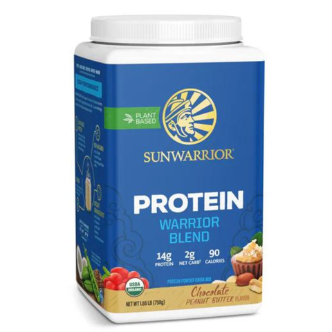 SUNWARRIOR PROTEIN WARRIOR BLEAND CHOCOLATE PEANUT BUTTER / PROTEIN THỰC VẬT HỮU CƠ ( VỊ BƠ ĐẬU PHỘNG SÔCÔLA)