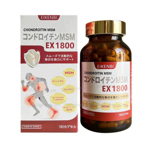 EIKENBI CHONDROITIN MSM EX 1800 / VIÊN UỐNG HỖ TRỢ BỔ XƯƠNG KHỚP SỤN CÁ MẬP CAO CẤP