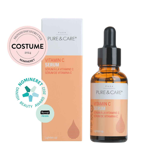 PURE & CARE SERUM VITAMIN C / TINH CHẤT VITAMIN C DƯỠNG ẨM, GIÚP GIẢM MẨN ĐỎ VÀ TĂNG ĐỘ SÁNG