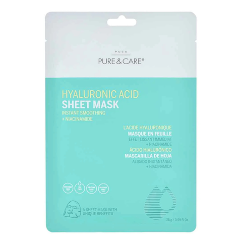 PURE & CARE HYALURONIC ACID SHEET MASK / MẶT NẠ DƯỠNG ẨM VÀ ĐIỀU TRỊ CHỐNG LÃO HÓA