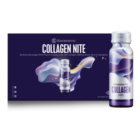 KINOHIMITSU COLLAGEN NITE 5300mg / NƯỚC UỐNG CHỐNG LÃO HÓA, GIÚP NGỦ NGON