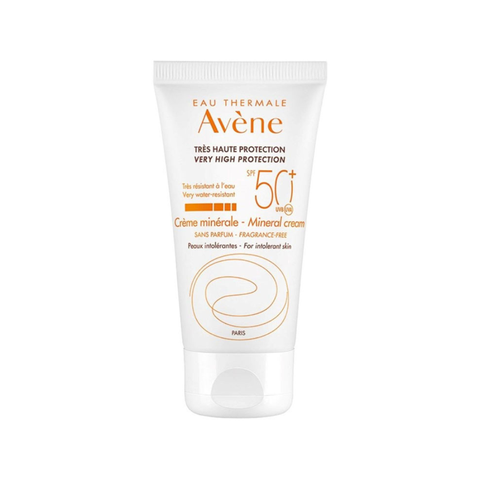AVENE VERY HIGH PROTECTION MINERAL LOTION SPF50+ / KEM CHỐNG NẮNG VẬT LÝ NÂNG TÔNG MÀU DA, BẢO VỆ RẤT CAO SPF50
