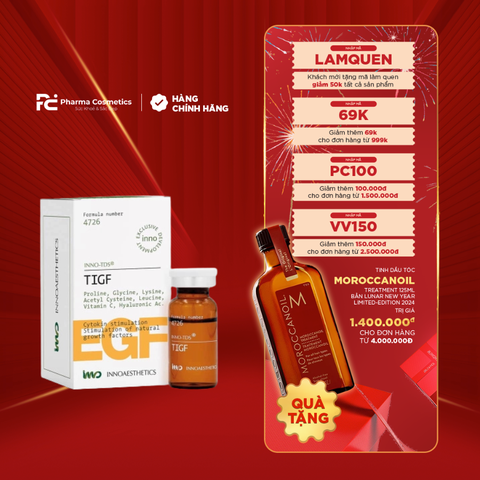 INNOAESTHETICS TIGF / HOẠT CHẤT KÍCH THÍCH TĂNG TRƯỞNG, SẢN SINH TẾ BÀO MỚI, COLLAGEN, SỬA CHỮA DA