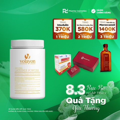 VOLAYON LATEENIX POWDER: Mặt Nạ Dưỡng Sáng & Tăng Cường Sức Sống Cho Làn Da