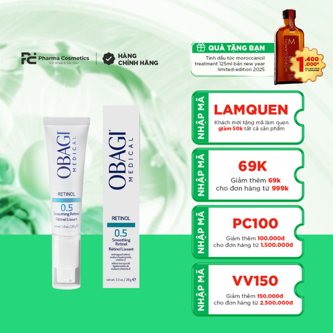 OBAGI RETINOL 0.5% / KEM DƯỠNG ẨM VÀ GIẢM NẾP NHĂN