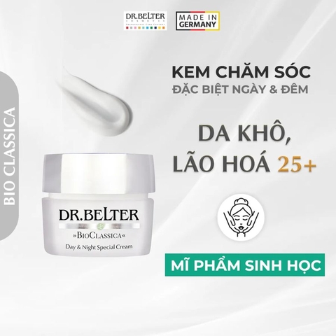DR.BELTER BIO-CLASSICA DAY & NIGHT SPECIAL CREAM / KEM DƯỠNG CHĂM SÓC ĐẶC BIỆT NGÀY & ĐÊM DÀNH CHO DA LÃO HÓA KHÔ, YẾU 25+