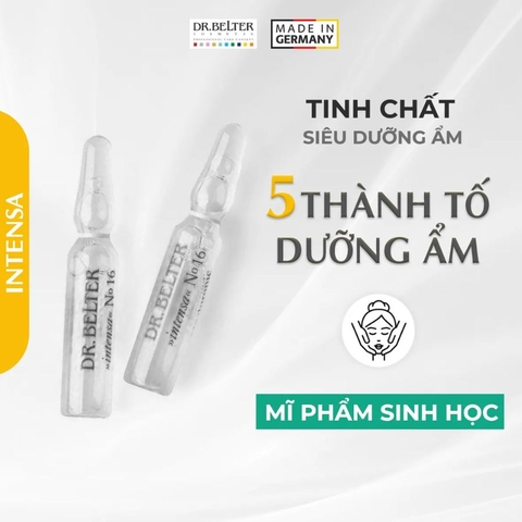 DR.BELTER INTENSA NO.16 HYALURONIC FACTOR 5/ TINH CHẤT DƯỠNG ẨM DR.BELTER INTENSA NO.16 HYALURONIC FACTOR 5